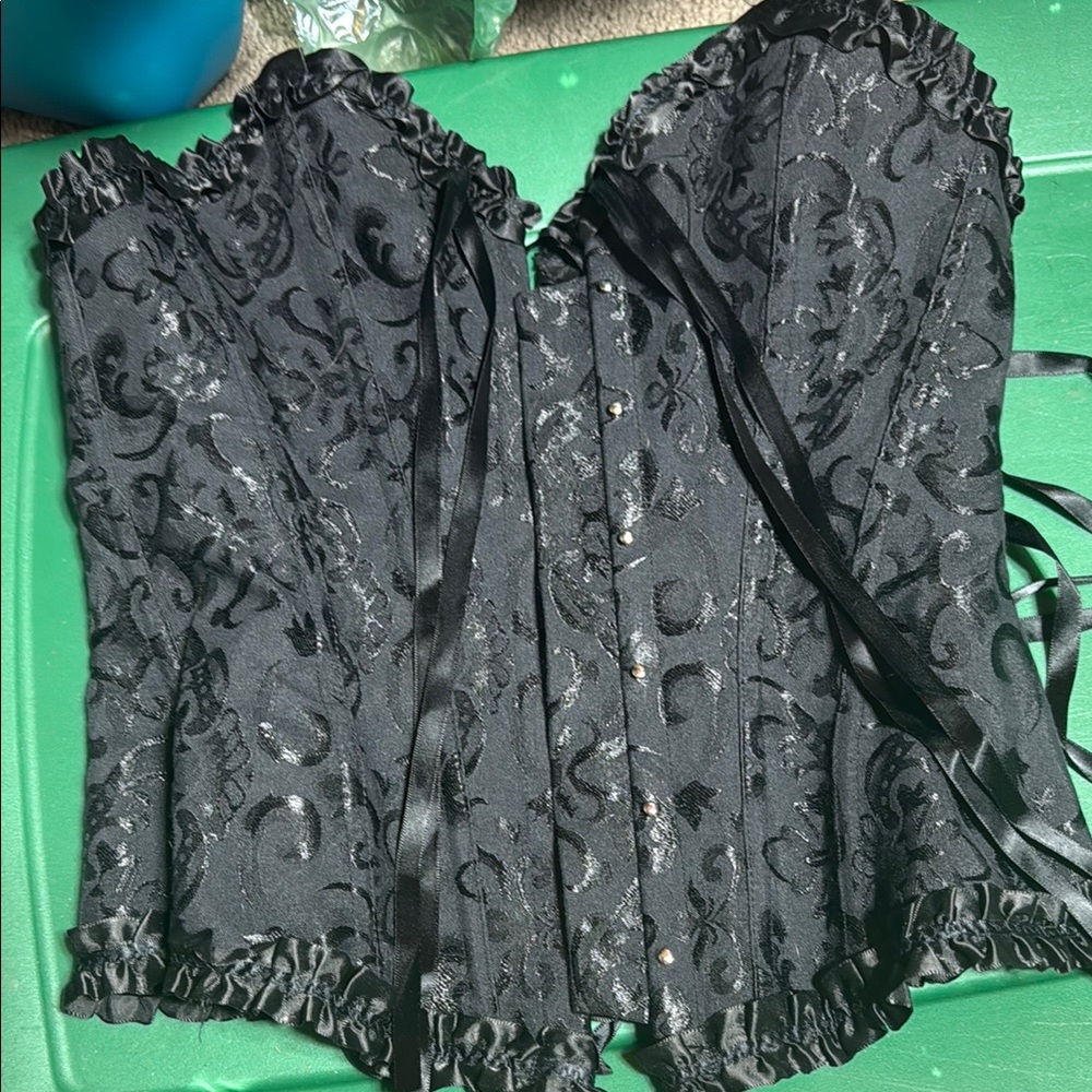 Elegant Black Corset Top